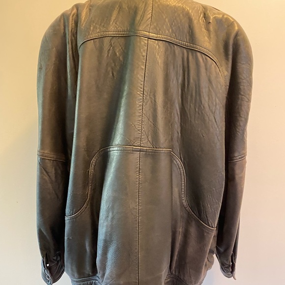 vintage leather jacket - Picture 3 of 7